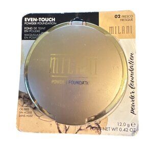 Milani Even Touch Powder Foundation Shade 02 Fresco Oil-Free Lightweight HTF USA